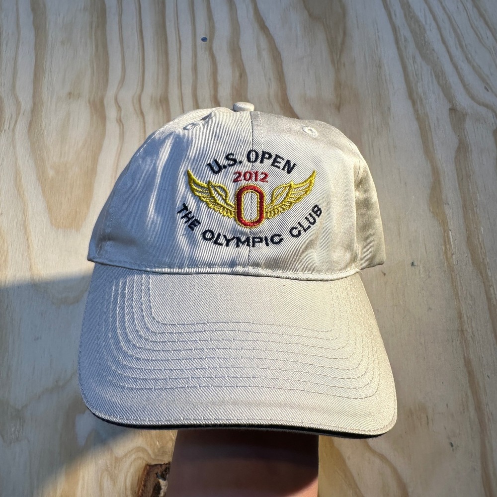 USGA 2012 U.S. Open The Olympic Club Member Golf Hat Tan Adjustable Cap